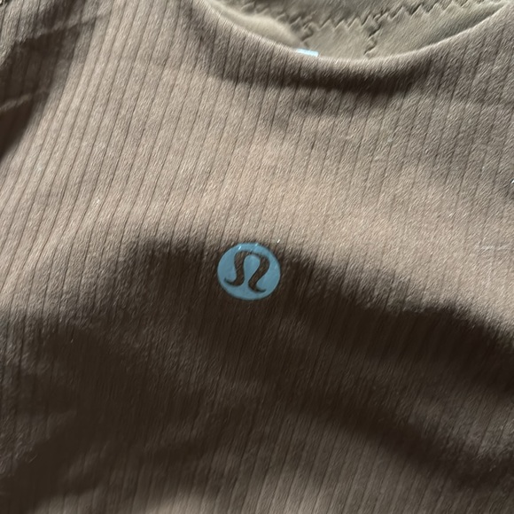 LULULEMON ALIGN RIBBED HIGH NECK TANK IN ROASTED BROWN (RTDB) Sz 2 NWT - Picture 4 of 7